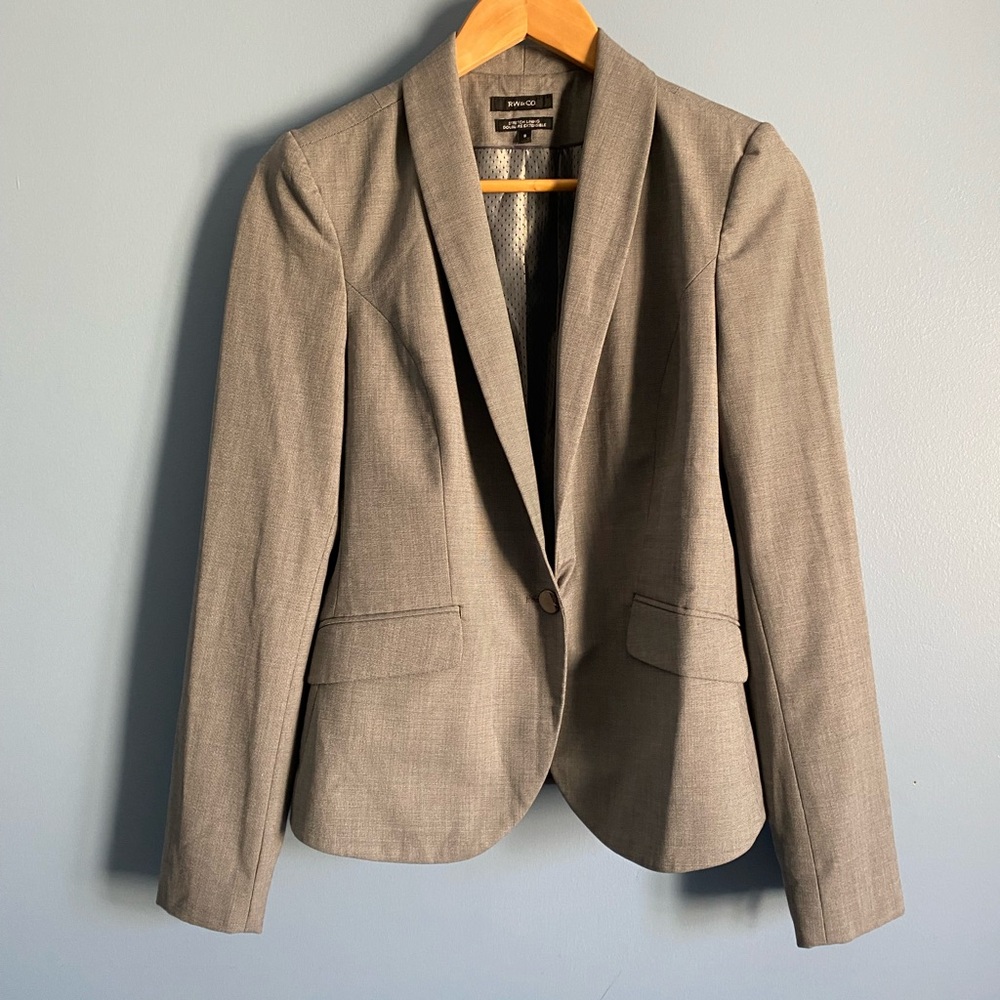 RW&CO. Black and White Print Blazer - Picture 1 of 4